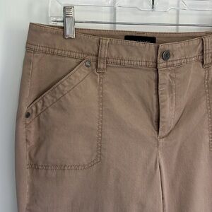 NWT Talbots Tan utility pants Chinos Versatile Cotton Twill size 6, curvy
